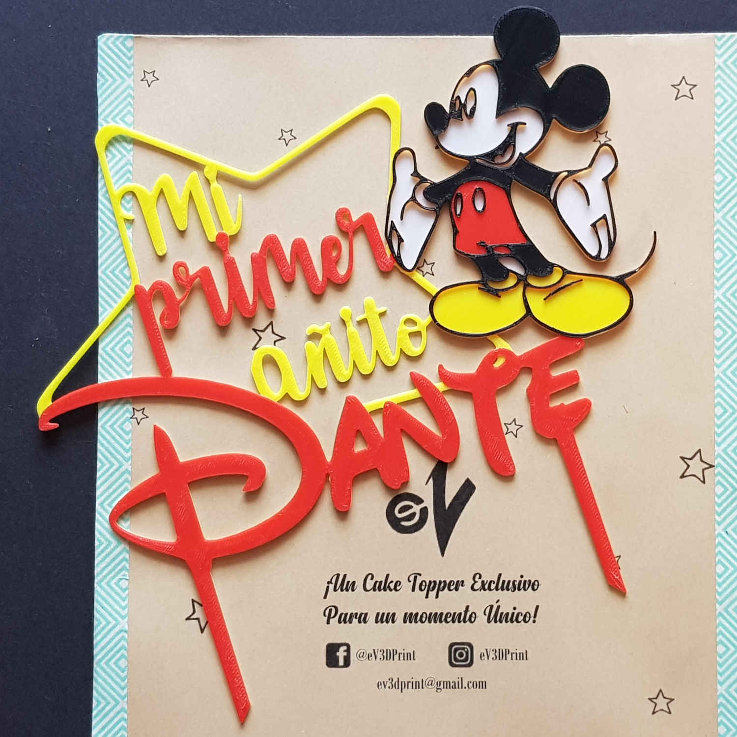 Cartel de boda Mickey Personalizado