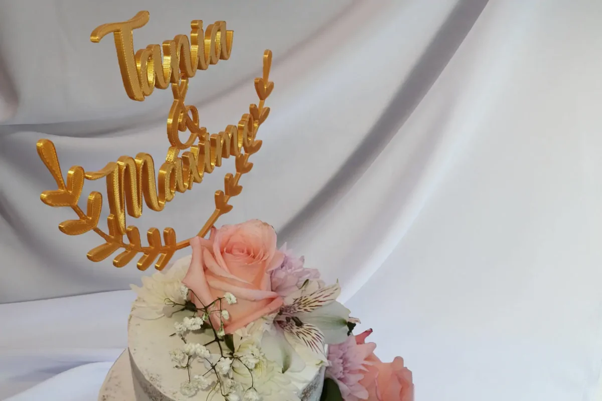 Cake topper personalizado bodas